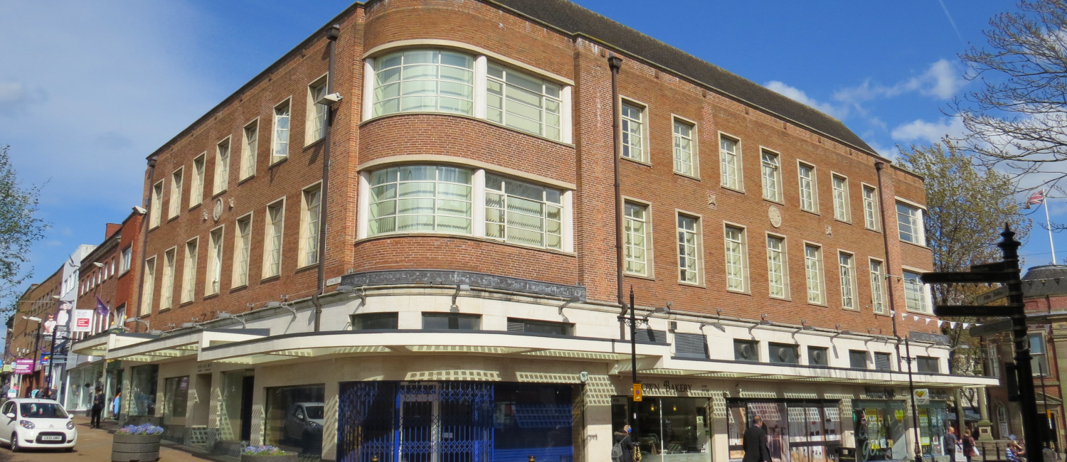 Commercial store fronts in Newcastle