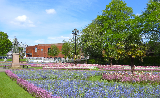 Queens gardens Newcastle under Lyme